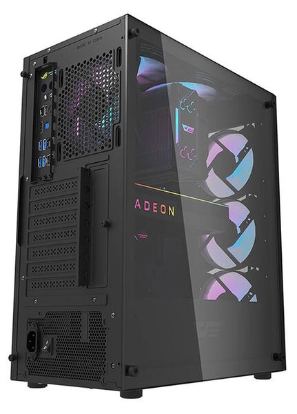 Darkflash DK352 Plus počítačová skříň + 4× ventilátor
