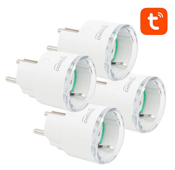 Chytrá zásuvka WiFi Gosund SP111 3680W 16A, Tuya 4-pack