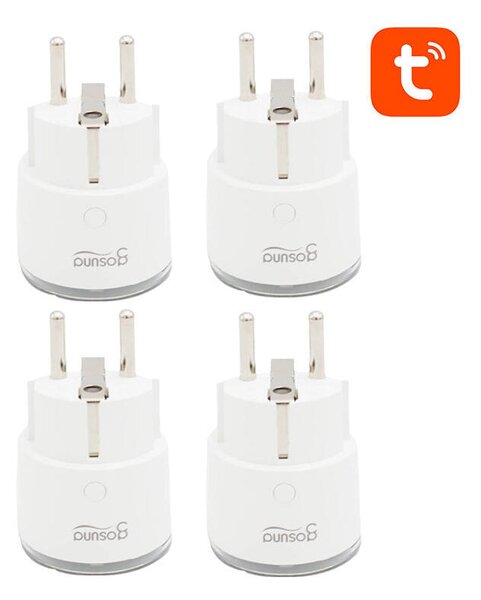 Chytrá zásuvka WiFi Gosund SP111 3680W 16A, Tuya 4-pack