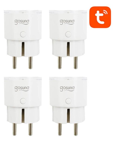 Chytrá zásuvka WiFi Gosund SP111 3680W 16A, Tuya 4-pack
