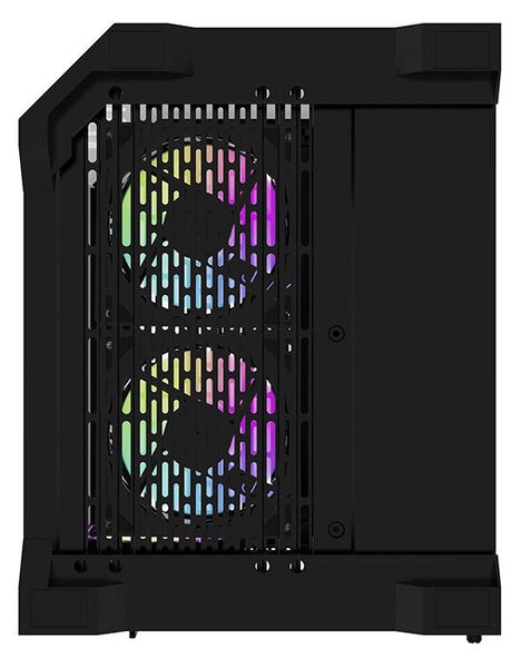 DarkFlash Počítačová skříň Darflash FT350 + 5 ventilátorů aRGB (černá)
