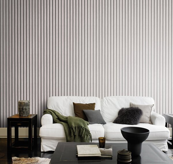 RASCH | Papírová tapeta na zeď TOP Collection 278415 | 0,53 x 10,05 m | šedá, hnědá