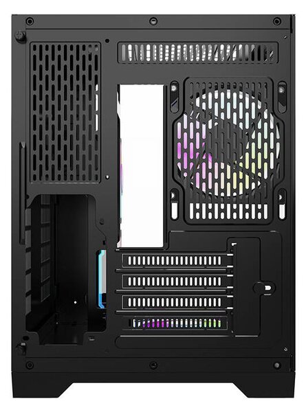 DarkFlash Počítačová skříň Darflash FT350 + 5 ventilátorů aRGB (černá)