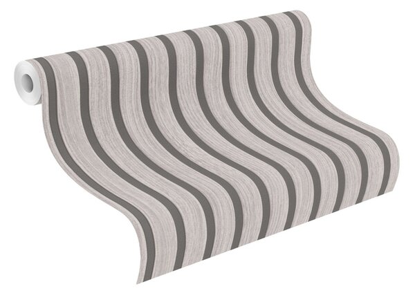 RASCH | Papírová tapeta na zeď TOP Collection 278415 | 0,53 x 10,05 m | šedá, hnědá