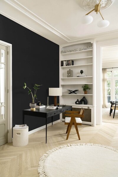 RASCH | Vliesová tapeta na zeď TOP Collection 610376 | 0,53 x 10,05 m | černá