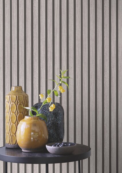 RASCH | Papírová tapeta na zeď TOP Collection 278415 | 0,53 x 10,05 m | šedá, hnědá