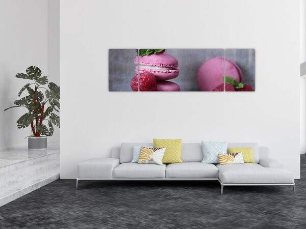 Obraz makronek (170x50 cm)
