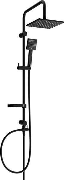 Mexen sprchový set X45 s horní hlavicí 20x20 cm, černá, 798454591-70