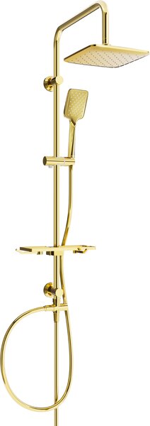 Mexen sprchový set T62 s horní hlavicí 20x20 cm, zlatá, 798626293-50