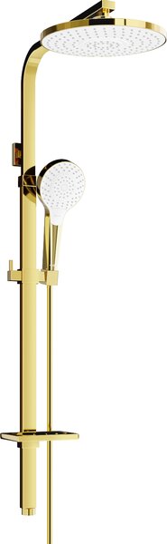 Mexen sprchový set Q05 s horní hlavicí Circle, zlatá, 798050595-50