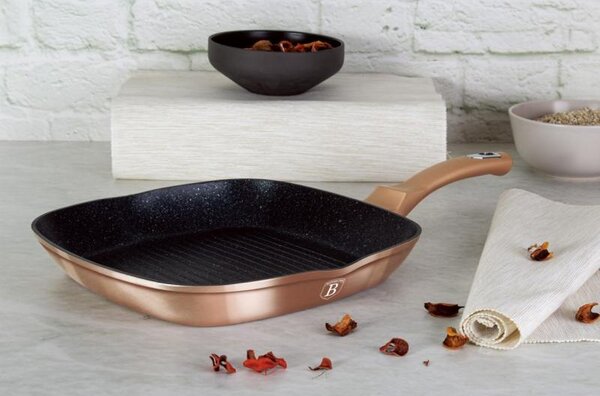 Pánev grilovací s mramorovým povrchem 28 cm Rosegold Metallic Line