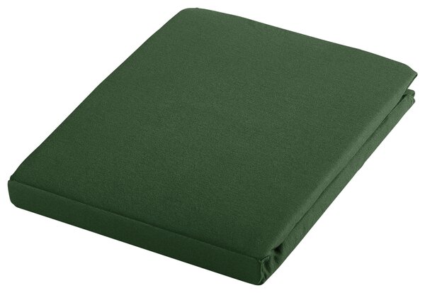 ELASTICKÉ PROSTĚRADLO, žerzej, tmavě zelená, fango, 100/200 cm Bio:Vio - Prostěradla