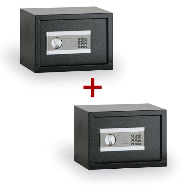Nábytkový sejf elektronický 1+1 ZDARMA, 16 L, černý