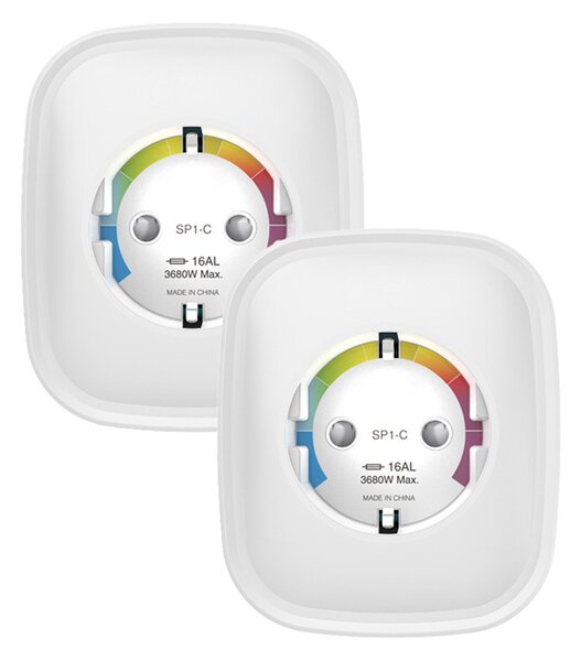 Chytrá zásuvka Gosund SP1-HE WiFi, 2 kusy (HomeKit) (dvojbalení) 16A