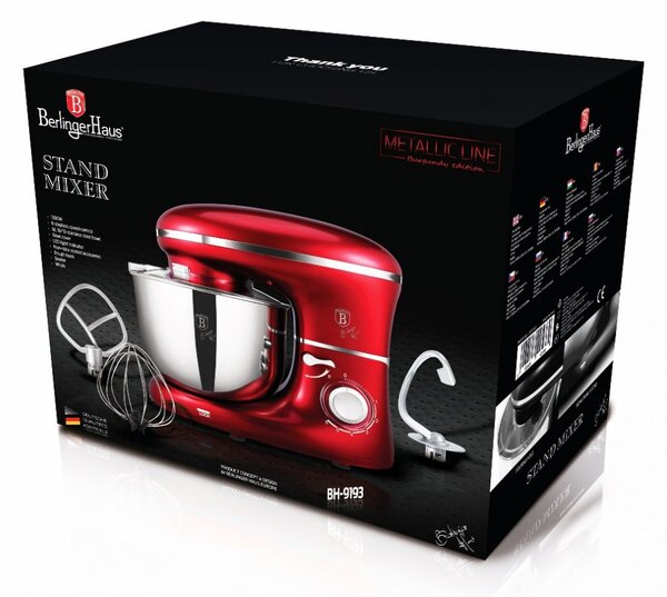 Kuchyňský robot 1300 W Burgundy Metallic Line