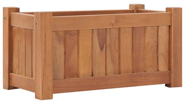 Vyvýšený záhon 50 x 25 x 25 cm masivní teakové dřevo