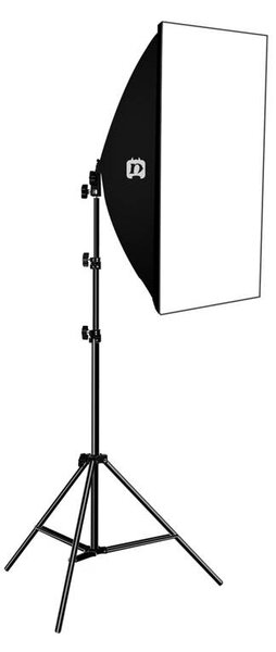 Studiová sada Puluz softbox 50x70cm, stativ, LED žárovka 1 ks PU5070EU