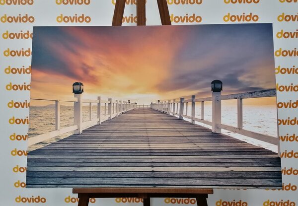 Obraz dřevěná promenáda