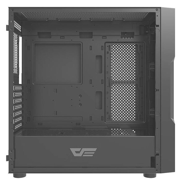Skleněná počítačová skříň Darkflash DK431 + 4 ventilátory (černá)