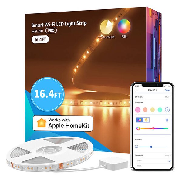 Chytrý LED pásek WiFI s RGBWW Meross MSL320 (5 metrů) HomeKit