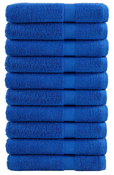 Prémiové saunové osušky SOLUND 10 ks modré 80x200 cm 600 g/m² 137196