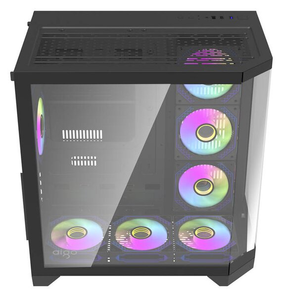 DarkFlash Počítačová skříň Darflash FT418 PRO + 7 ventilátorů aRGB (černá)