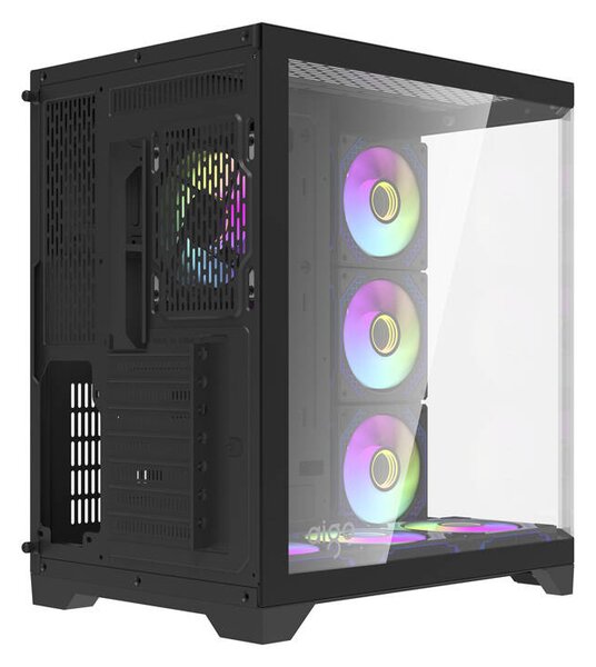 DarkFlash Počítačová skříň Darflash FT418 PRO + 7 ventilátorů aRGB (černá)
