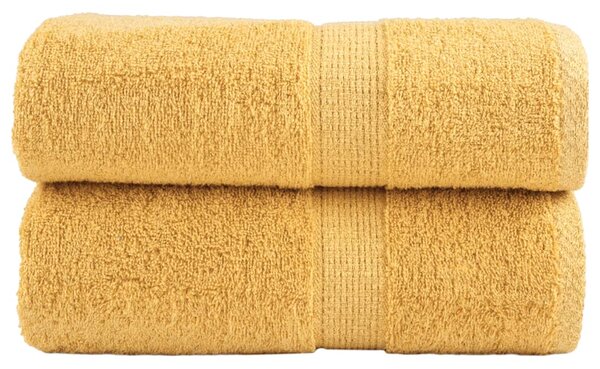Prémiové ručníky pro hosty SOLUND 2 ks zlaté 30x50 cm 600 g/m² 137278