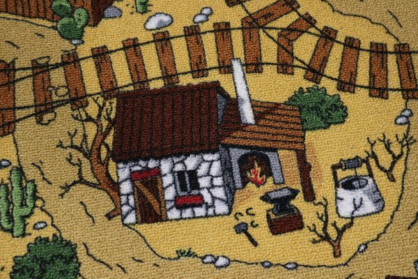 Dětský kusový koberec Western čtverec - 300x300 cm