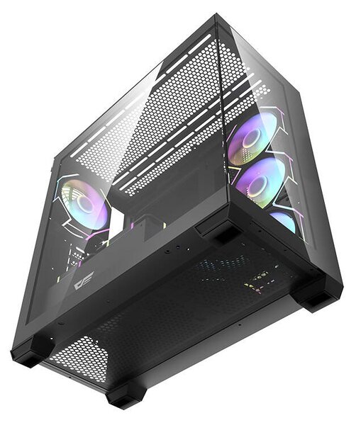 Počítačová skříň Darkflash DS900 (černá) + 7 ventilátorů ARGB