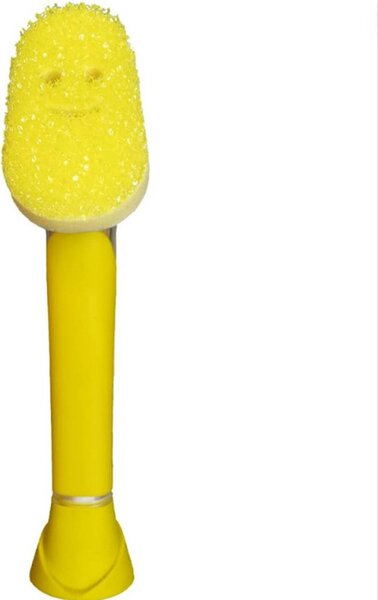 SRUB DADDY Houbička na nádobí s rukojetí a dávkovačem jaru SCRUB DISH DADDY