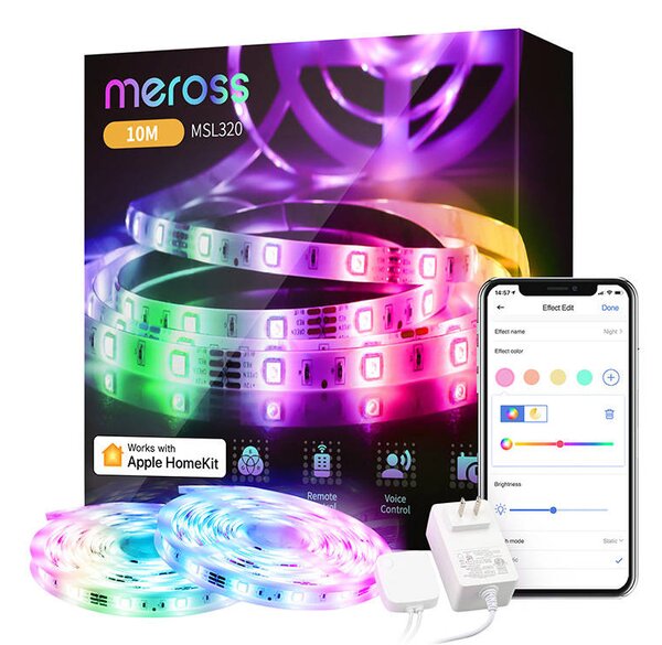 Chytrý světelný pásek Wi-Fi MSL320 Meross (HomeKit)