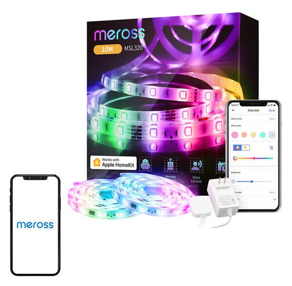 Chytrý světelný pásek Wi-Fi MSL320 Meross (HomeKit)