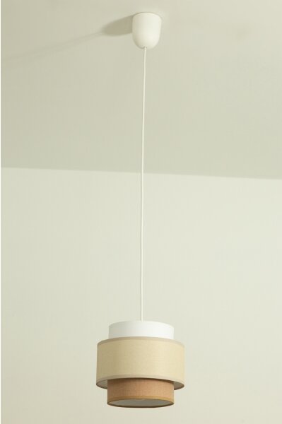 Brilagi - Lustr na lanku RESNA 1xE27/60W/230V pr. 20 cm krémová/béžová