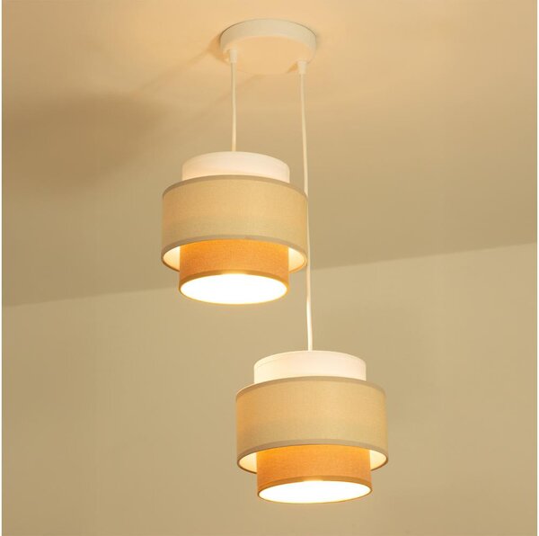 Brilagi - Lustr na lanku RESNA 2xE27/60W/230V pr. 30 cm krémová/béžová