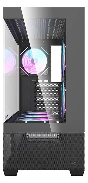 Počítačová skříň Darkflash DS900 AIR (černá) + 7 ventilátorů ARGB