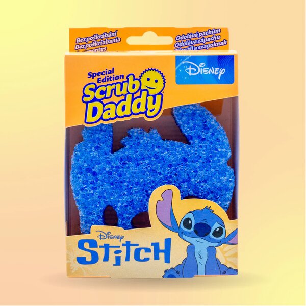 SRUB DADDY Houbička na nádobí a čistění, chytrá houba SCRUB DADDY, LIMITOVANÁ EDICE - Stitch
