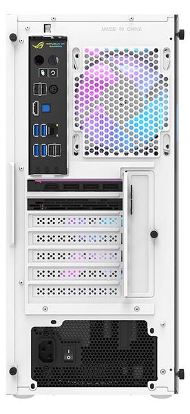 Počítačová skříň Darkflash DK351+ 4 ventilátory (bílá)
