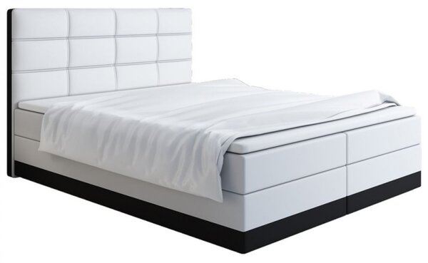 Čalouněná postel 180x200 LILLIANA 1 - bílá / černá