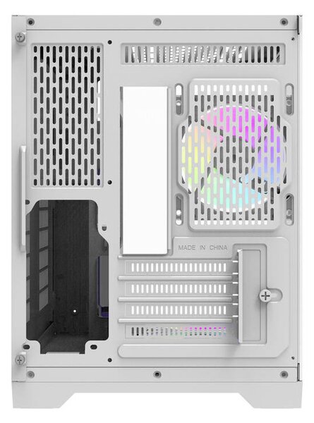 DarkFlash Počítačová skříň Darflash FT350 + 5 ventilátorů aRGB (bílá)