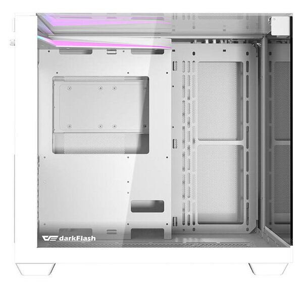 Počítačová skříň Darkflash TH285 se 4 ventilátory (bílá)