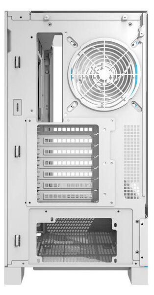 Počítačová skříň Darkflash DY450 PRO s ventilátorem (bílá)