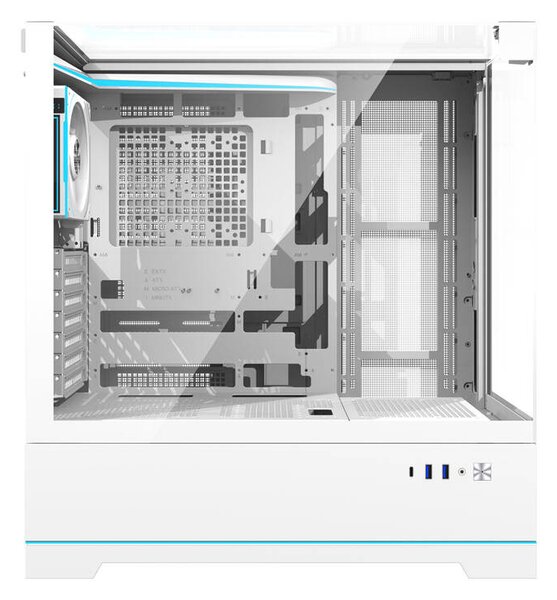Počítačová skříň Darkflash DY450 PRO s ventilátorem (bílá)