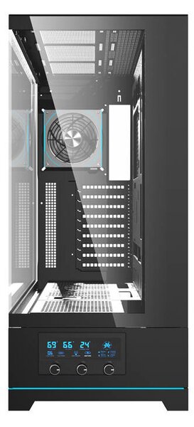 Počítačová skříň Darkflash DY451L PRO s ventilátorem (černá)