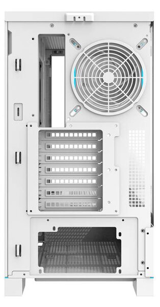 Počítačová skříň Darkflash DY451 PRO s ventilátorem (bílá)
