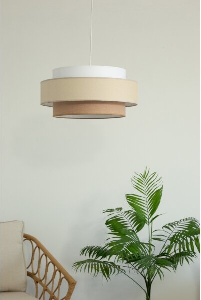 Brilagi - Lustr na lanku RESNA 1xE27/60W/230V pr. 40 cm krémová/béžová