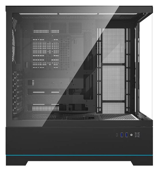 Počítačová skříň Darkflash DY451 bez ventilátorů (černá)