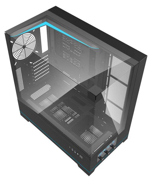 Počítačová skříň Darkflash DY450 bez ventilátorů (černá)