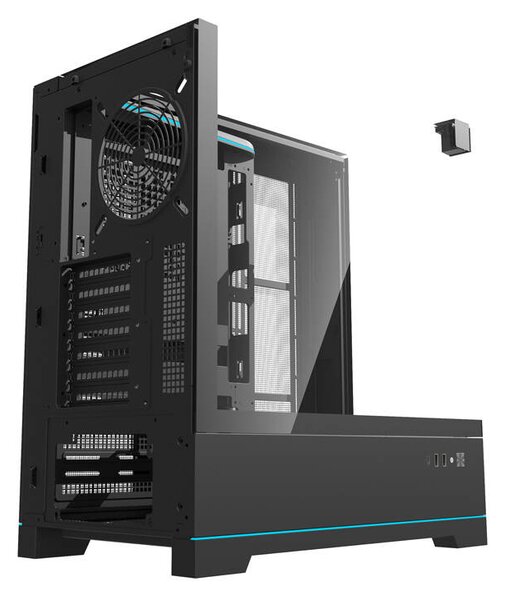 Počítačová skříň Darkflash DY450 bez ventilátorů (černá)