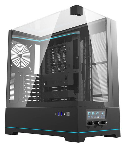 Počítačová skříň Darkflash DY450 bez ventilátorů (černá)